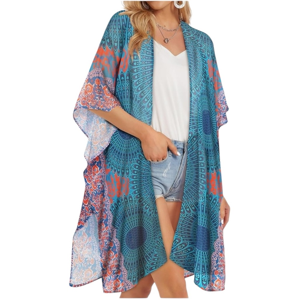 Boho Swim Coverup One Size - Picture 4 of 5